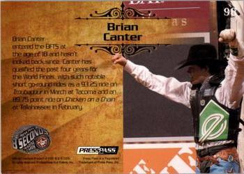 2010 Press Pass 8 Seconds #98 Brian Canter Back